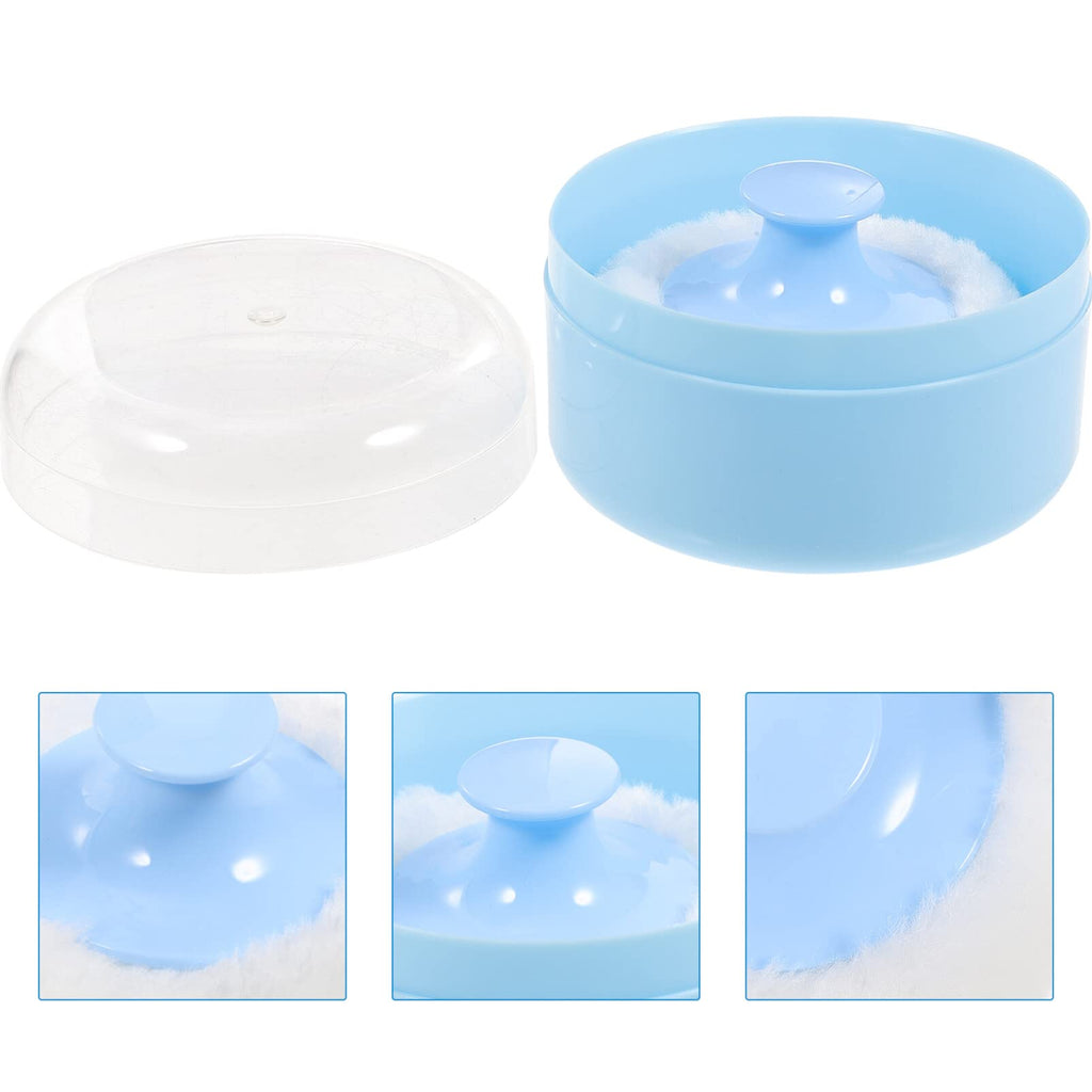 FRCOLOR Baby Powder Puff Container – Compact, Lightweight Case with Soft Puff for Smooth Body Powder Application