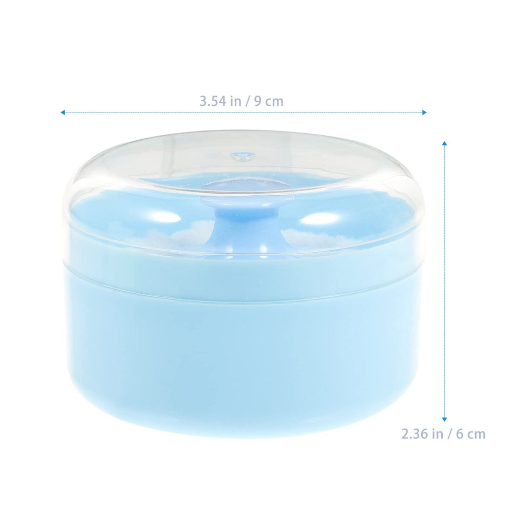 FRCOLOR Baby Powder Puff Container – Compact, Lightweight Case with Soft Puff for Smooth Body Powder Application