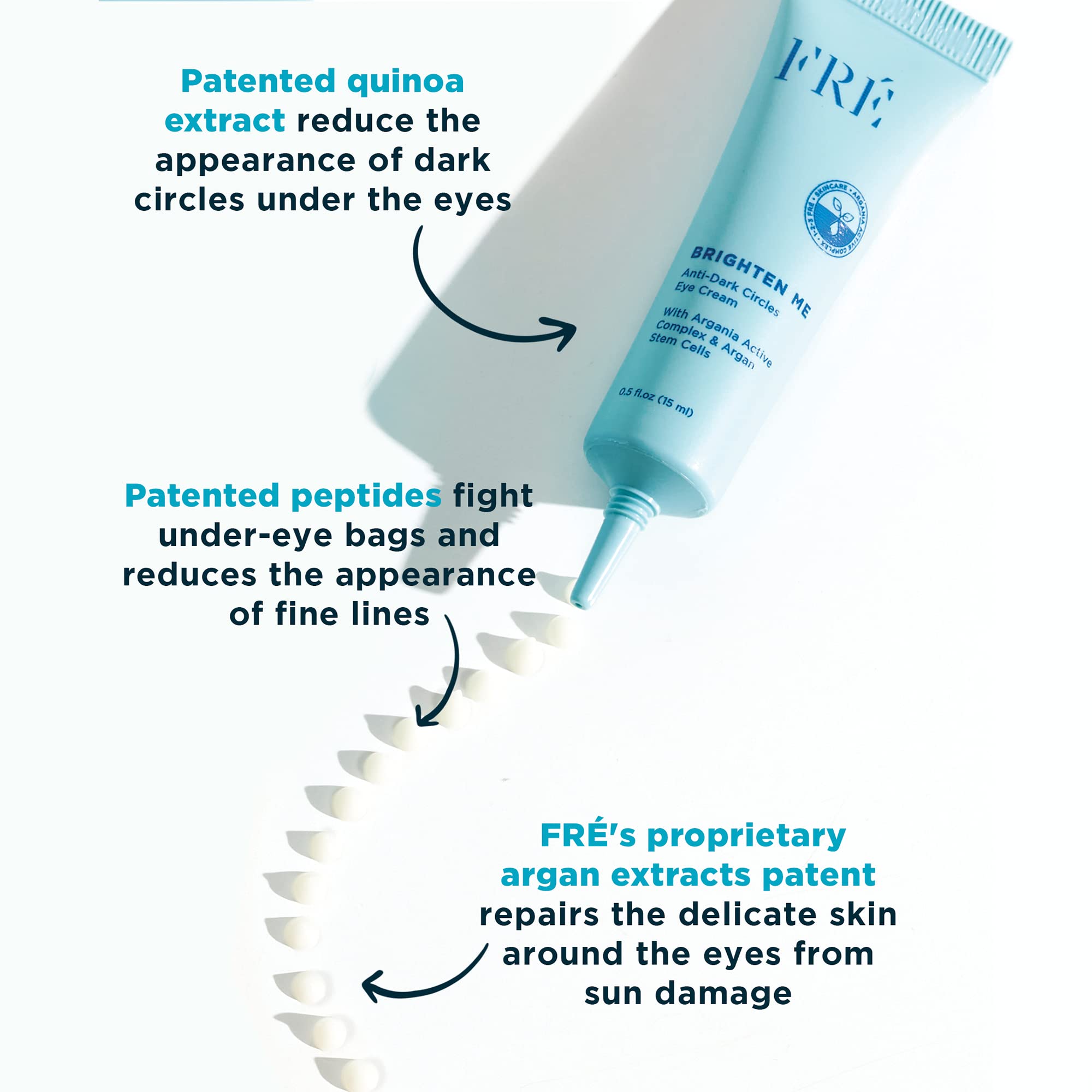 BRIGHTEN ME by FRÉ – Rejuvenating Eye Cream for Dark Circles, Wrinkles & Puffiness | Vegan & Paraben-Free