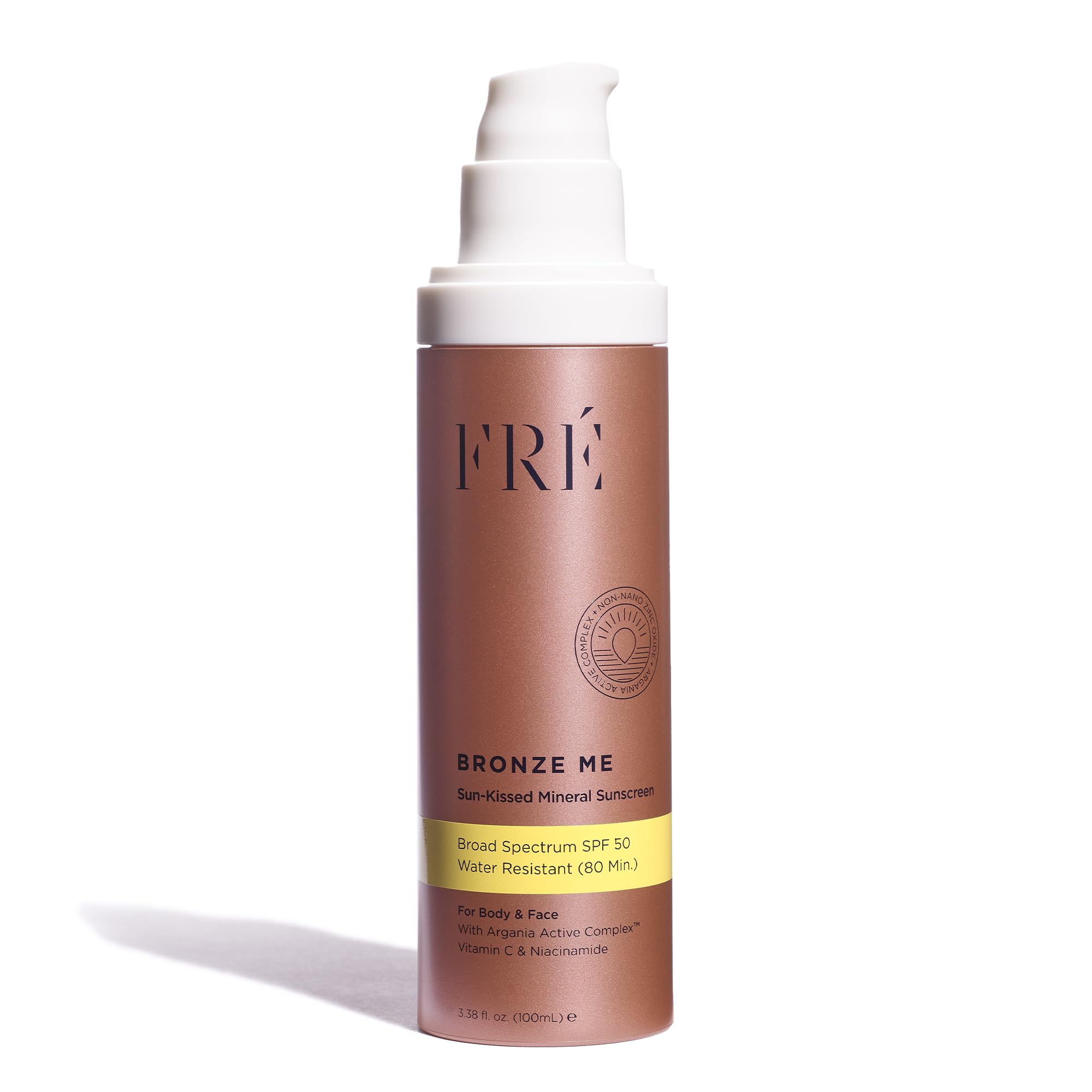 FRÉ Bronze Me SPF 50 – Tinted Mineral Sunscreen for Face & Body