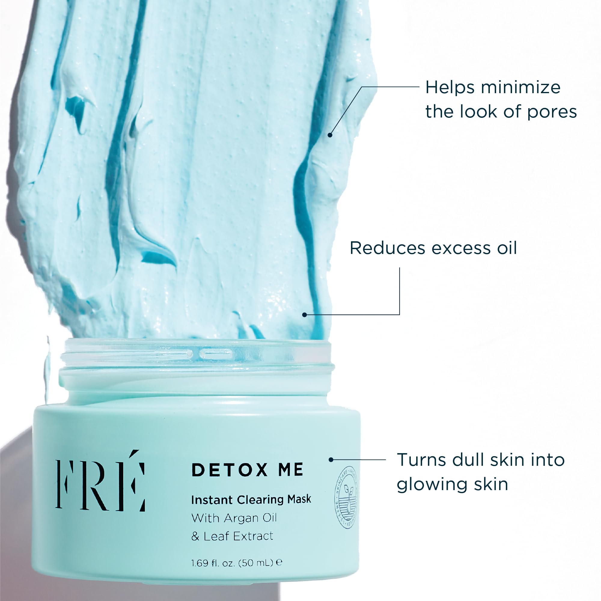 FRÉ Exfoliating Acne Face Mask – Clarifying & Exfoliating with Kaolin Clay, Dead Sea Salt, Lactic & Salicylic Acids