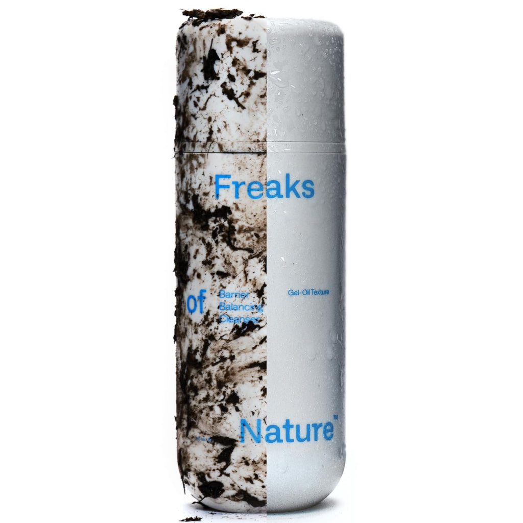 Freaks of Nature Barrier Balancing Cleanser – Gel-to-Oil Foaming Facewash, Dermatologist-Tested, Vegan, 3.4 oz