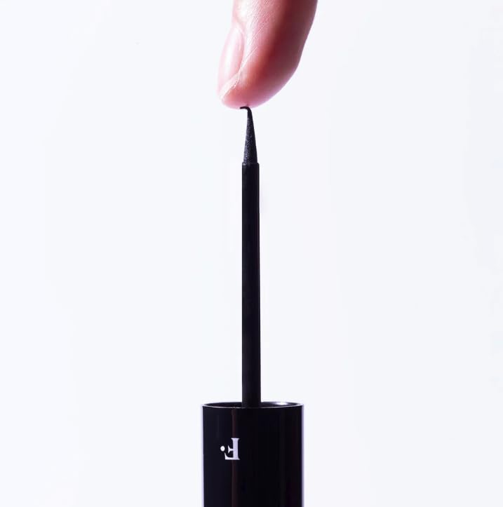 Freck Beauty LASHROCKET Liquid Eyeliner – Jet Black Precision Tip, Long-Wearing & Smudge-Proof | Peptide-Infused, Ophthalmologist-Tested, Vegan & Cruelty-Free | 4.5ml