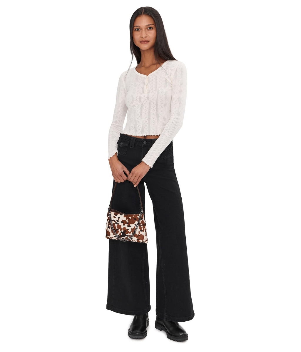 Free People Kellee High-Rise Palazzo Pants - Black, Size 26