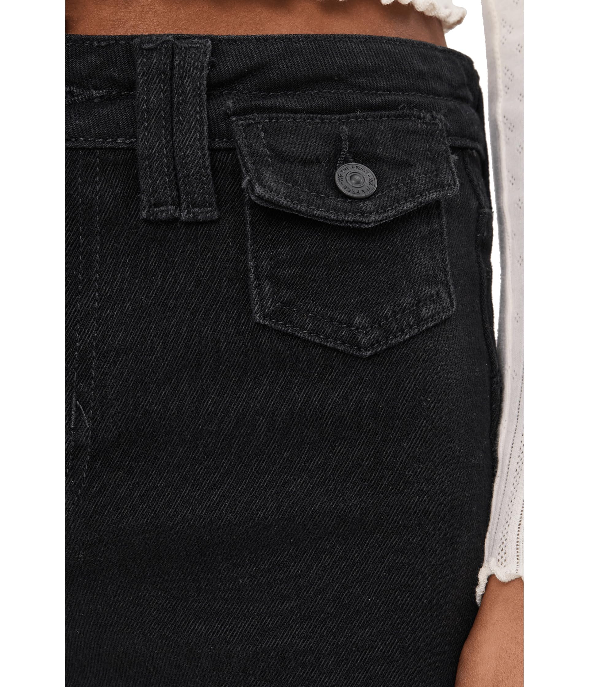 Free People Kellee High-Rise Palazzo Pants - Black, Size 26
