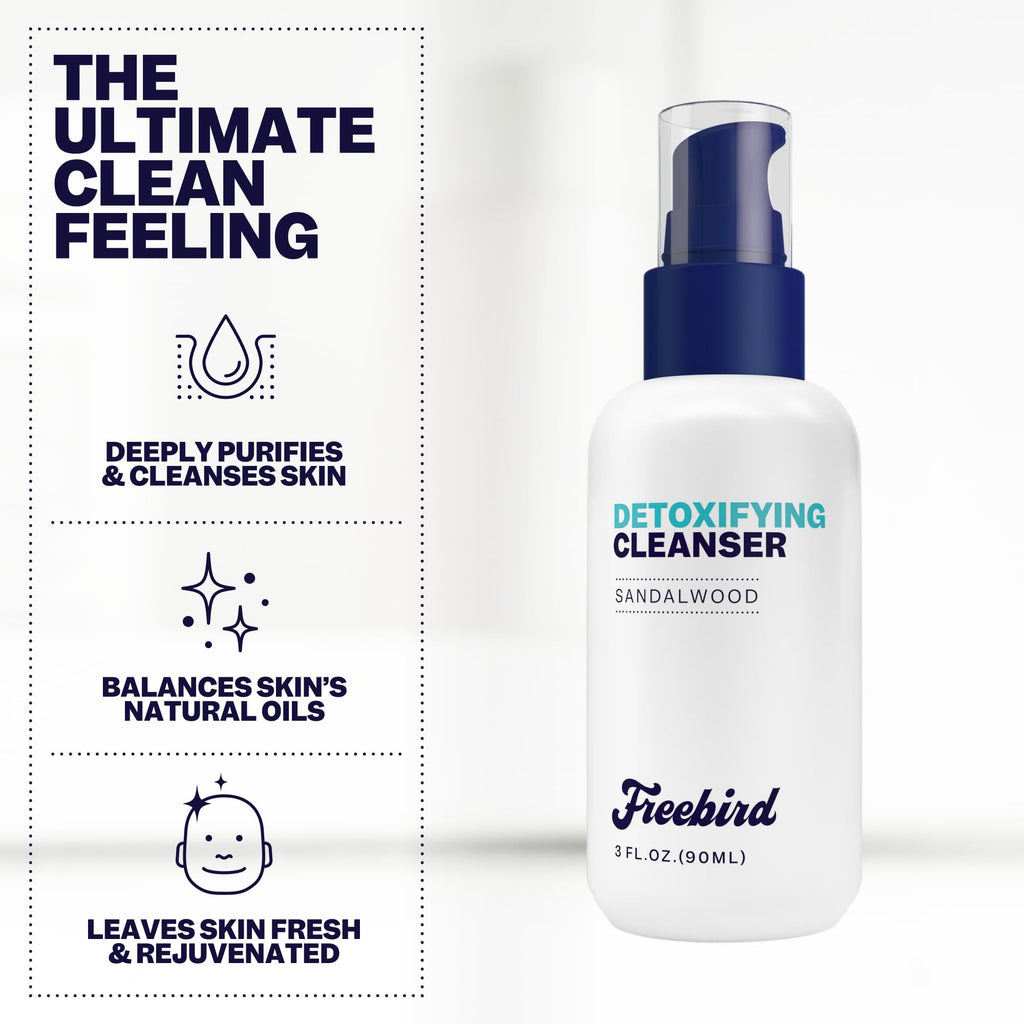 Freebird Daily Body & Face Cleanser for Men – Detoxifying, Vitamin E & Salicylic Acid