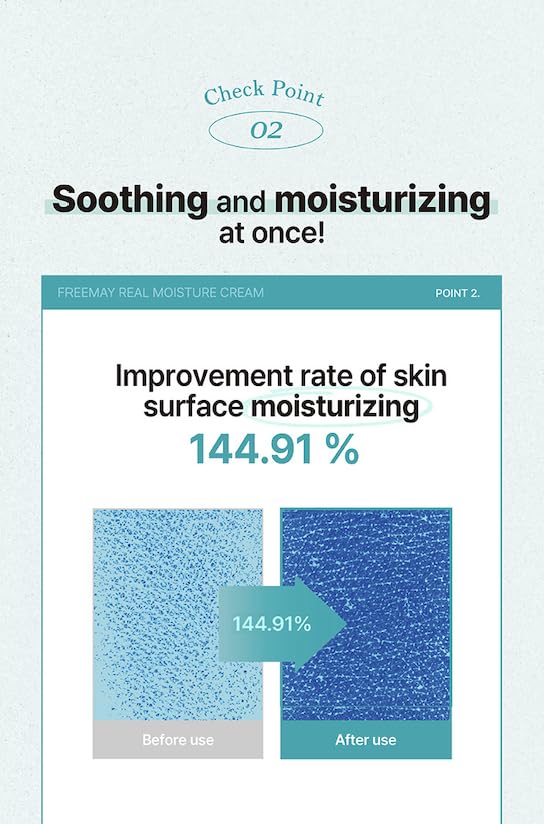 freemay Real Moisture Cream Set (100ml + 30ml) – Lightweight Vegan Hydration for Sensitive Skin