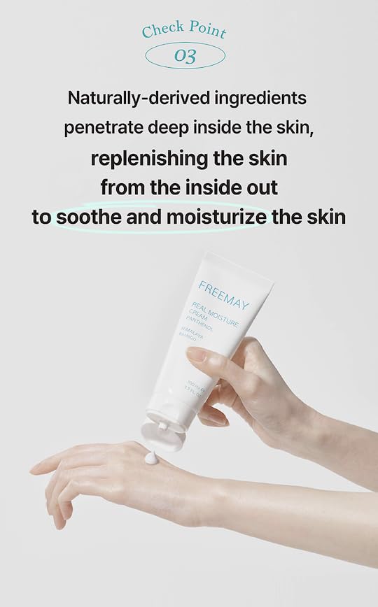 freemay Real Moisture Cream Set (100ml + 30ml) – Lightweight Vegan Hydration for Sensitive Skin