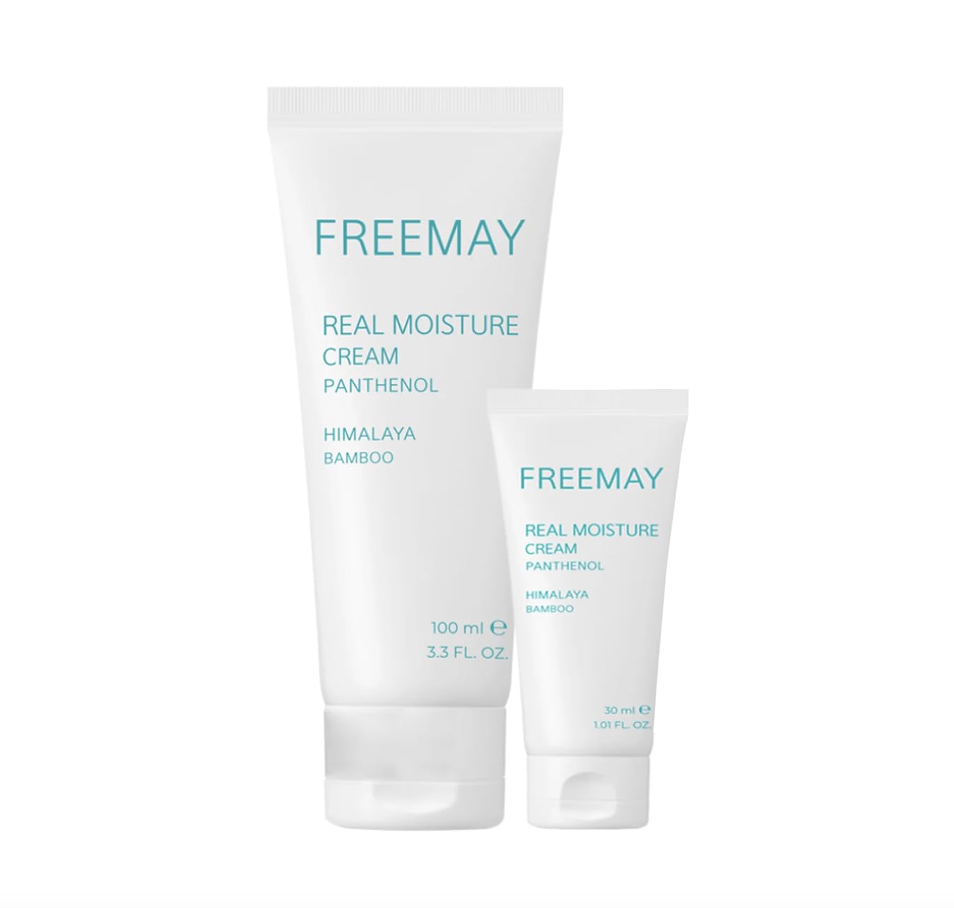 freemay Real Moisture Cream Set (100ml + 30ml) – Lightweight Vegan Hydration for Sensitive Skin