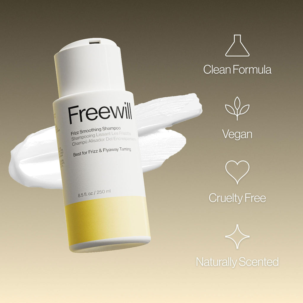 Freewill Frizz Smoothing Conditioner – Lightweight, Sulfate-Free Anti-Frizz for Curly, Wavy & Dry Hair