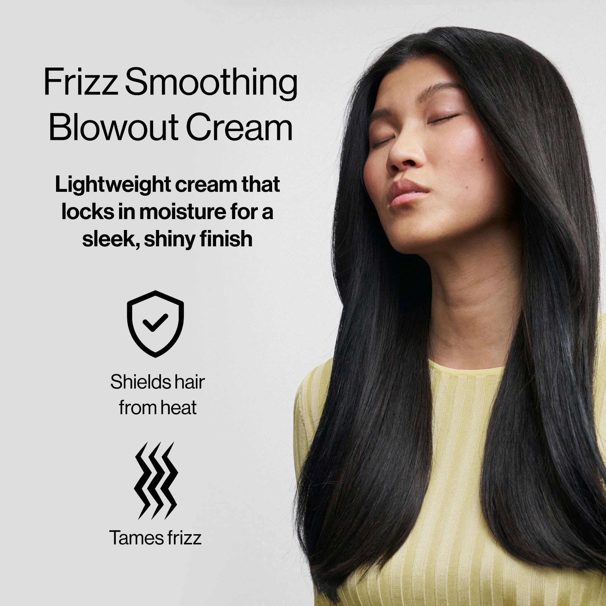 Freewill Frizz Smoothing Blowout Cream – Vegan Anti-Frizz Hair Cream with Shea Butter, Coconut & Ginger Oils, 6 oz