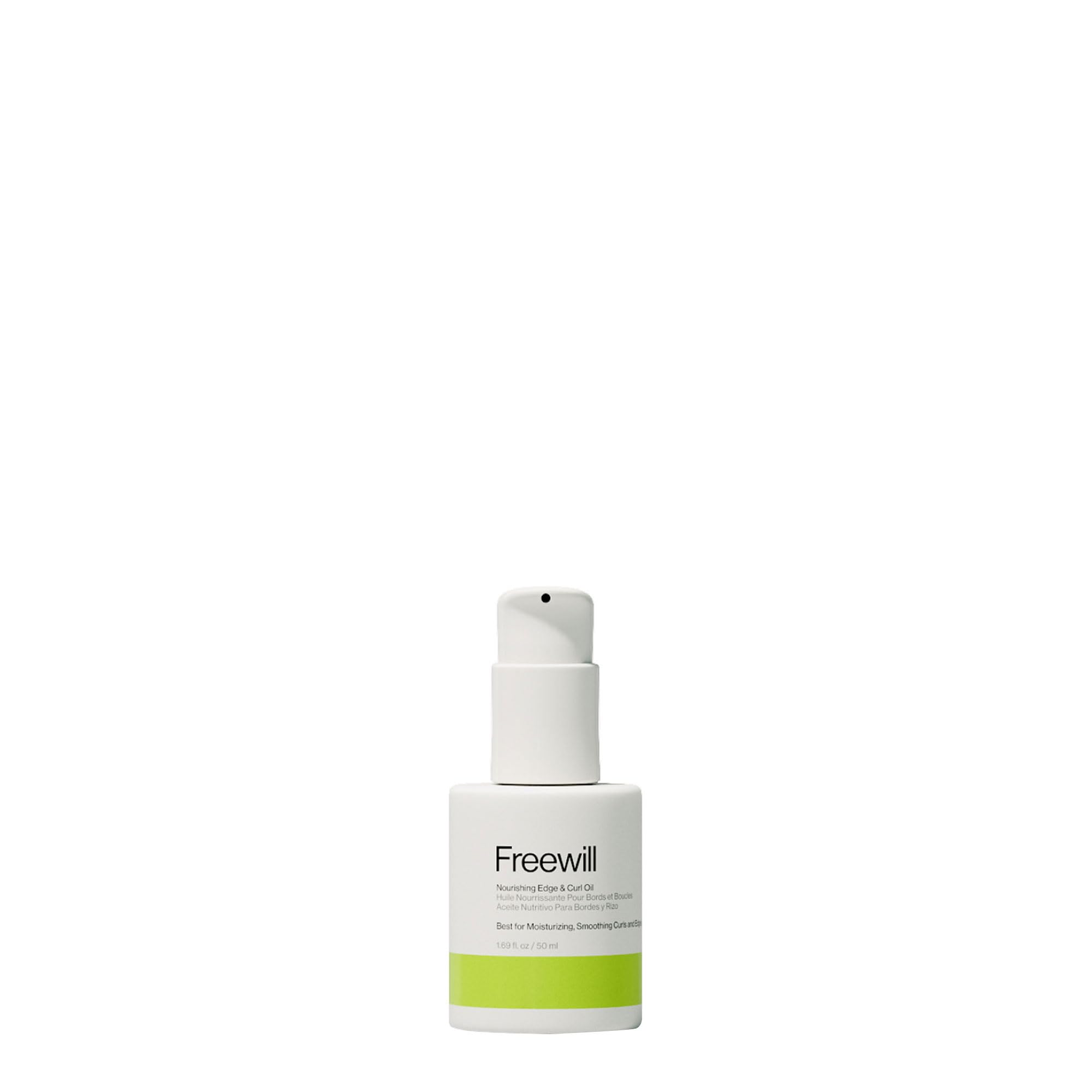 Freewill Nourishing Edge and Curl Oil Lightweight Hair Oil for Curly Hair, 4 oz