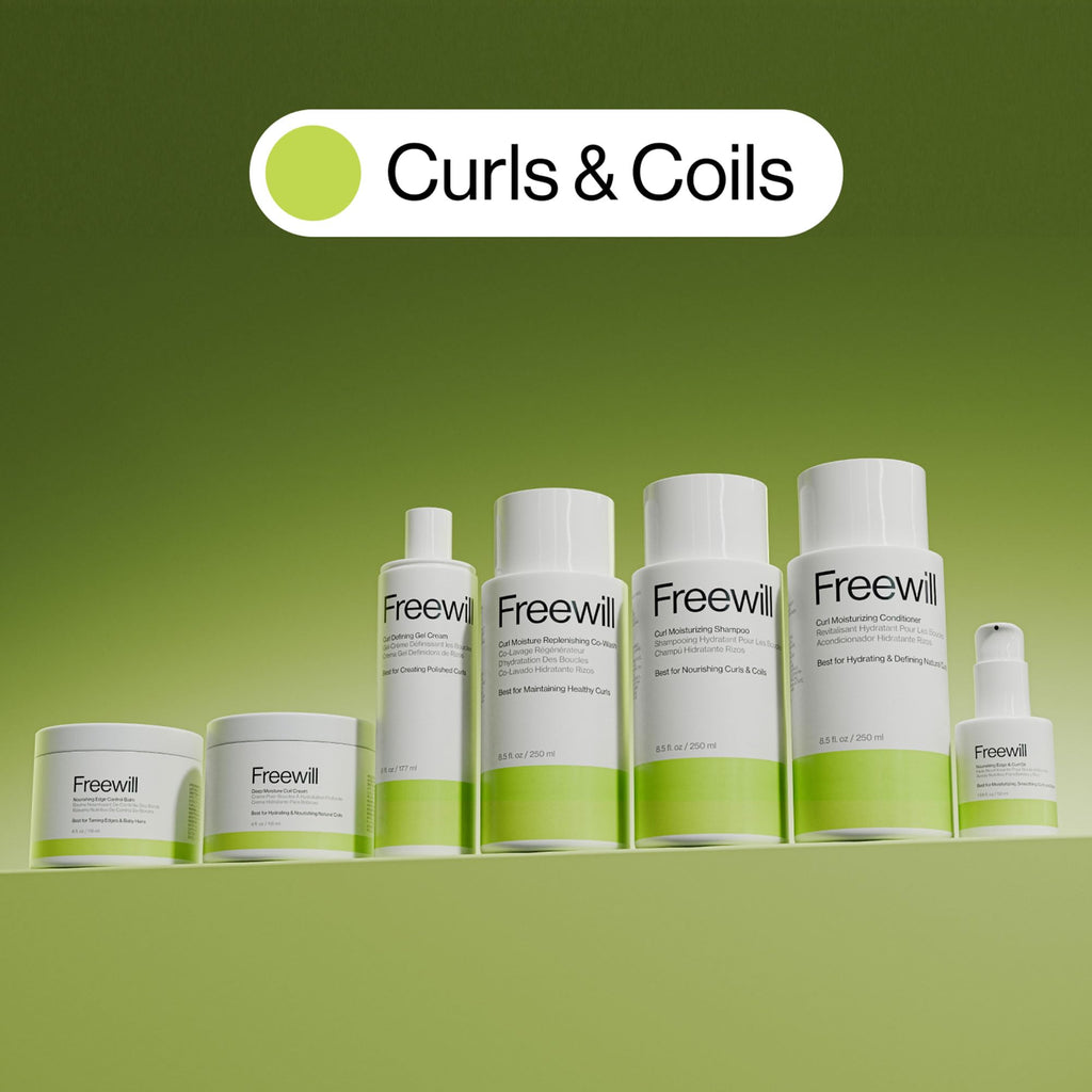 Freewill Nourishing Edge Control Balm for Edges & Baby Hair – Strong Hold, Frizz Tamer, 1.7 oz