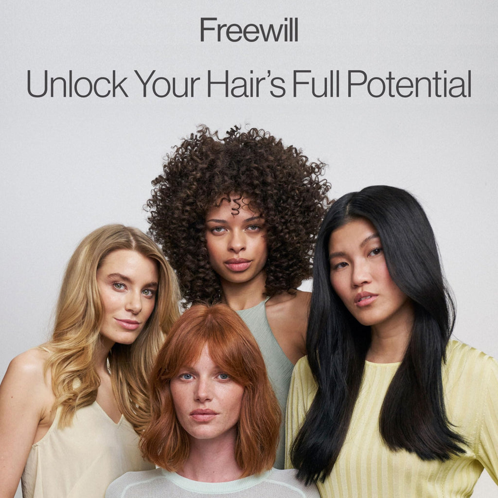 Freewill Frizz Smoothing Blowout Cream – Vegan Anti-Frizz Hair Cream with Shea Butter, Coconut & Ginger Oils, 6 oz