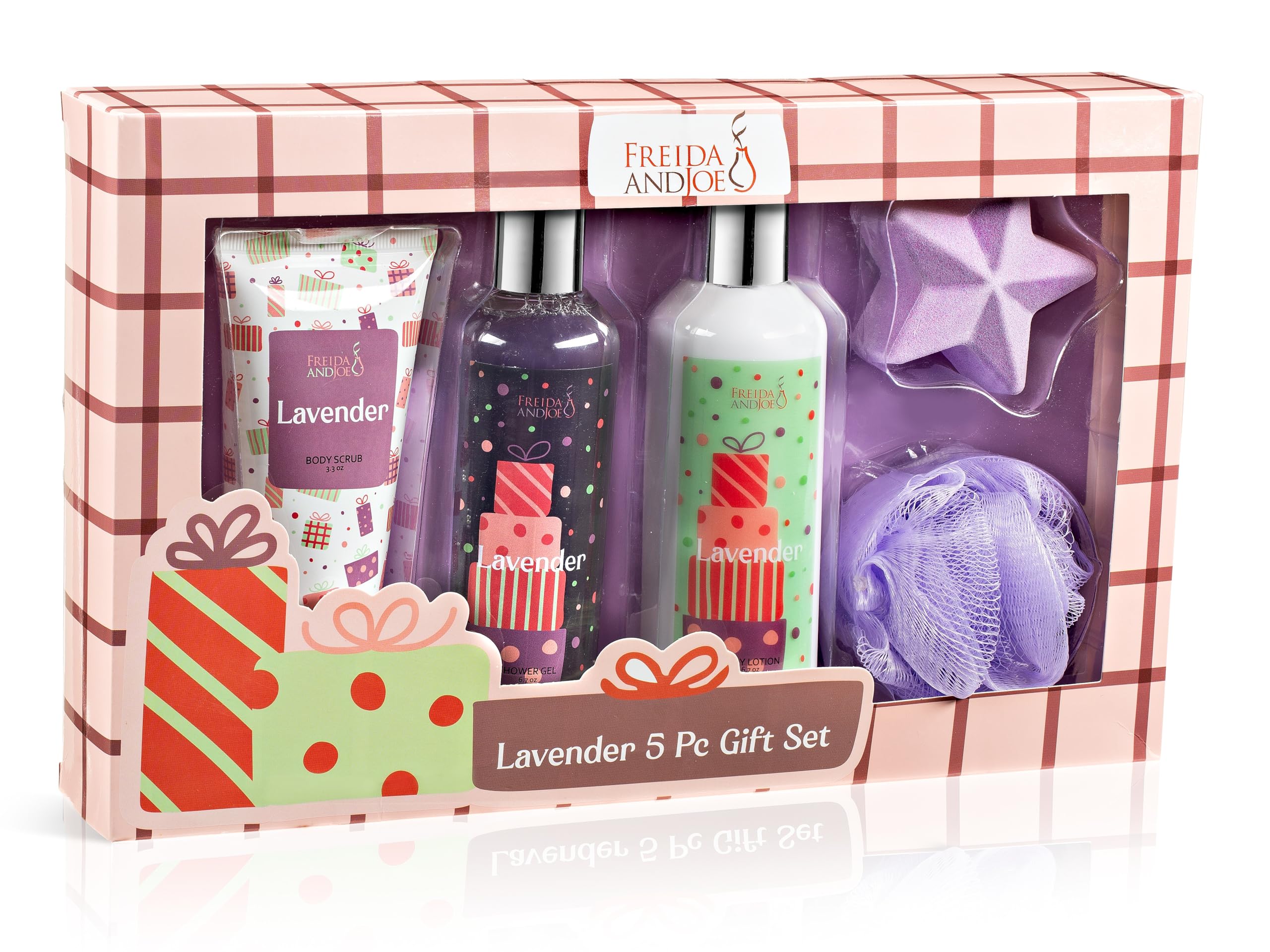Freida & Joe Fragrance Bath & Body Collection Valentines Gift Box – Lavender 2.0