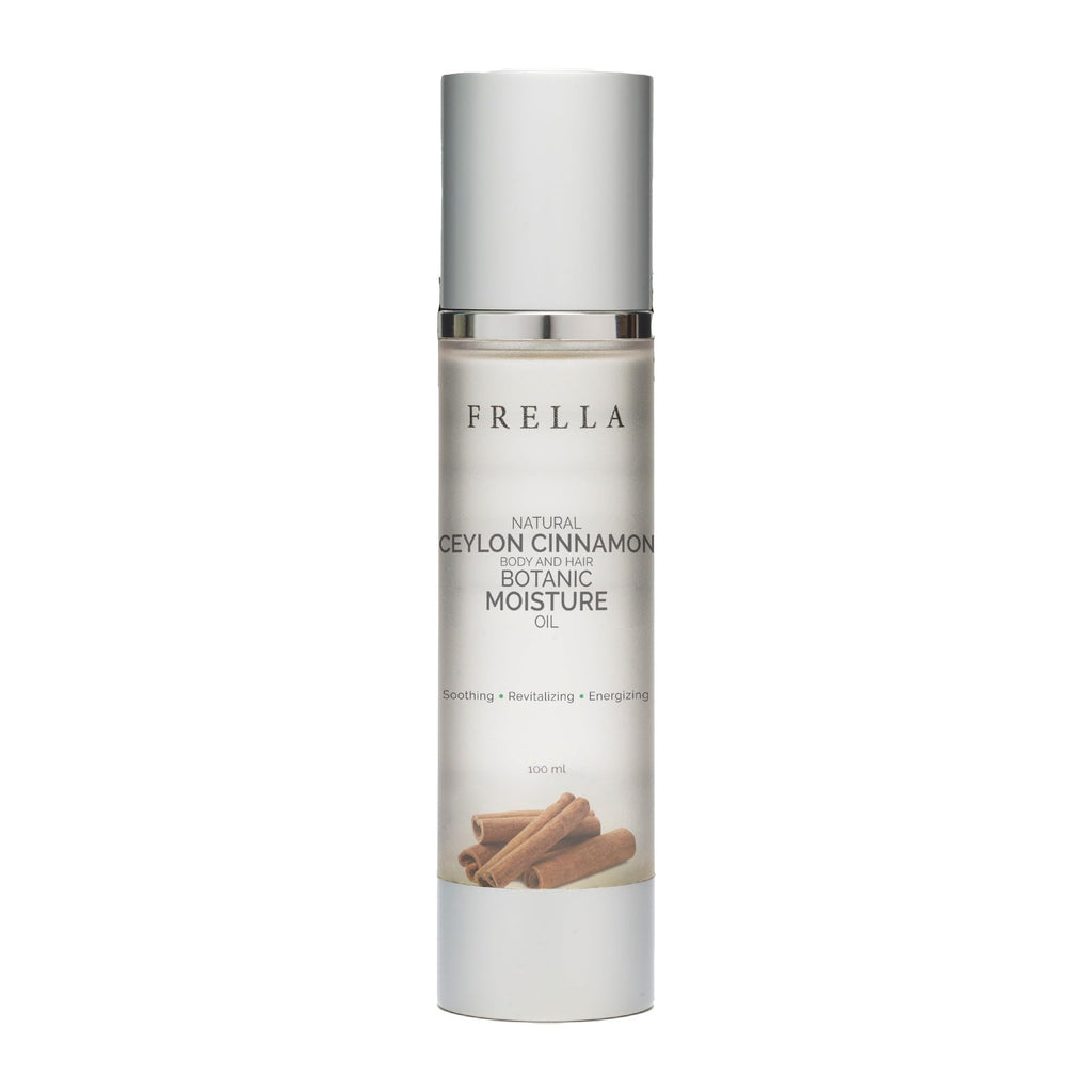 Frella Ceylon Cinnamon Oil – Plant-Based Moisturizer for Skin & Hair (3.4 oz Travel Pack)