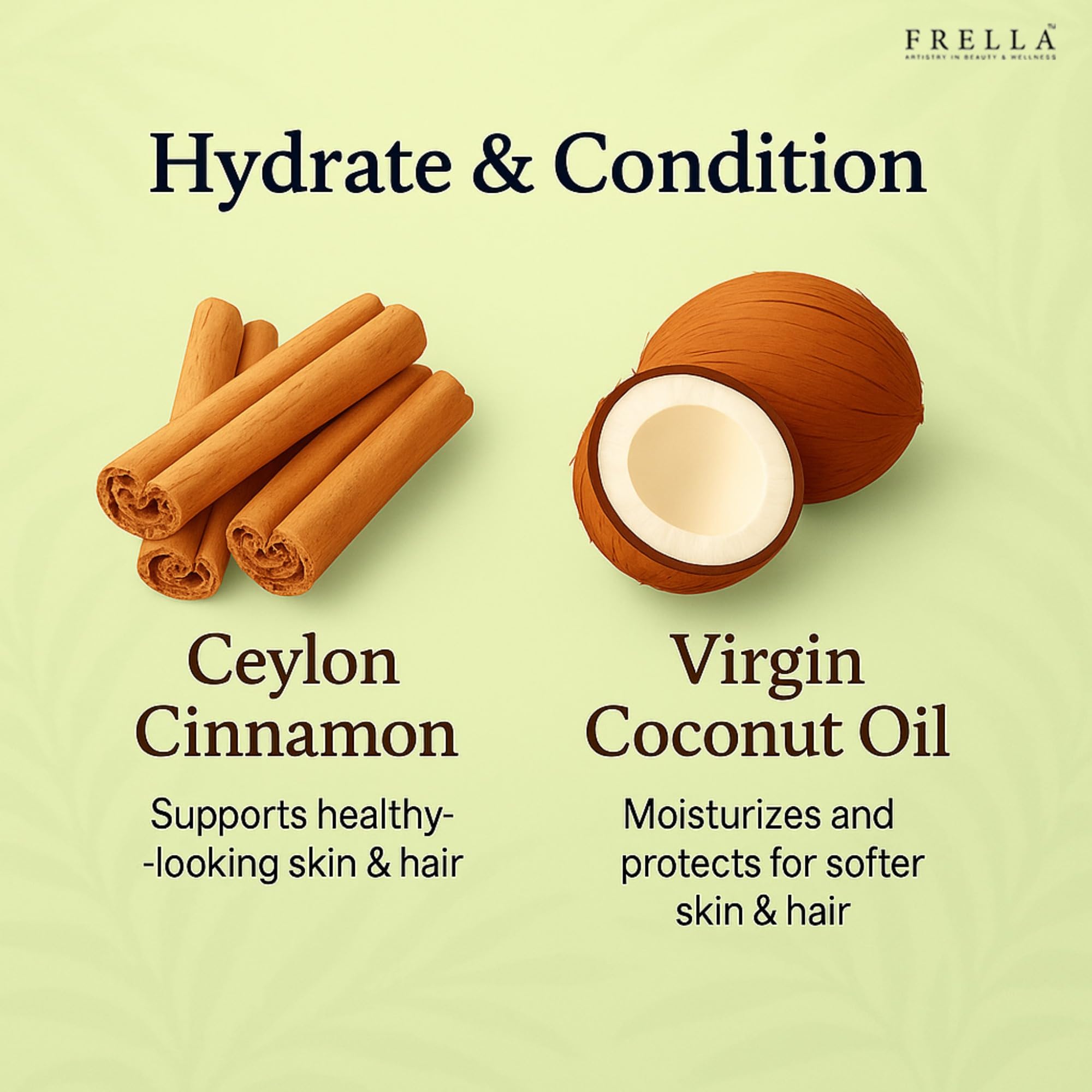 Frella Ceylon Cinnamon Oil – Plant-Based Moisturizer for Skin & Hair (3.4 oz Travel Pack)