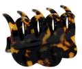 French Amie Crown Wave Yellow Tokyo Small Clip – Handmade in France, Interlocking Jaw
