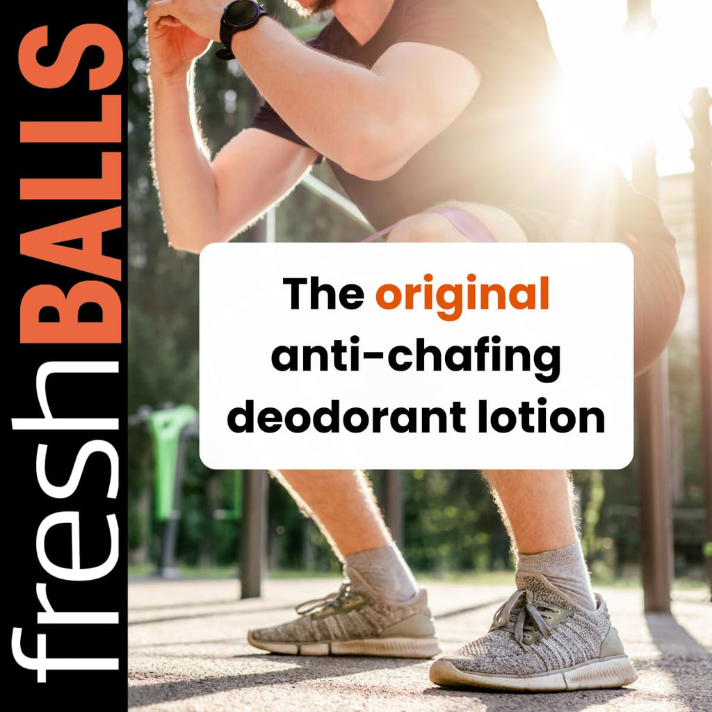 Fresh BALLS Cream – Men's Anti-Chafing Comfort Lotion | Fresh Body FB, 3.4 fl oz