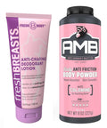 Fresh Body FB Ladies No Sweat Bundle - Fresh Breasts Lotion 3.4 oz + Lady Anti-Monkey Butt Powder 8 oz