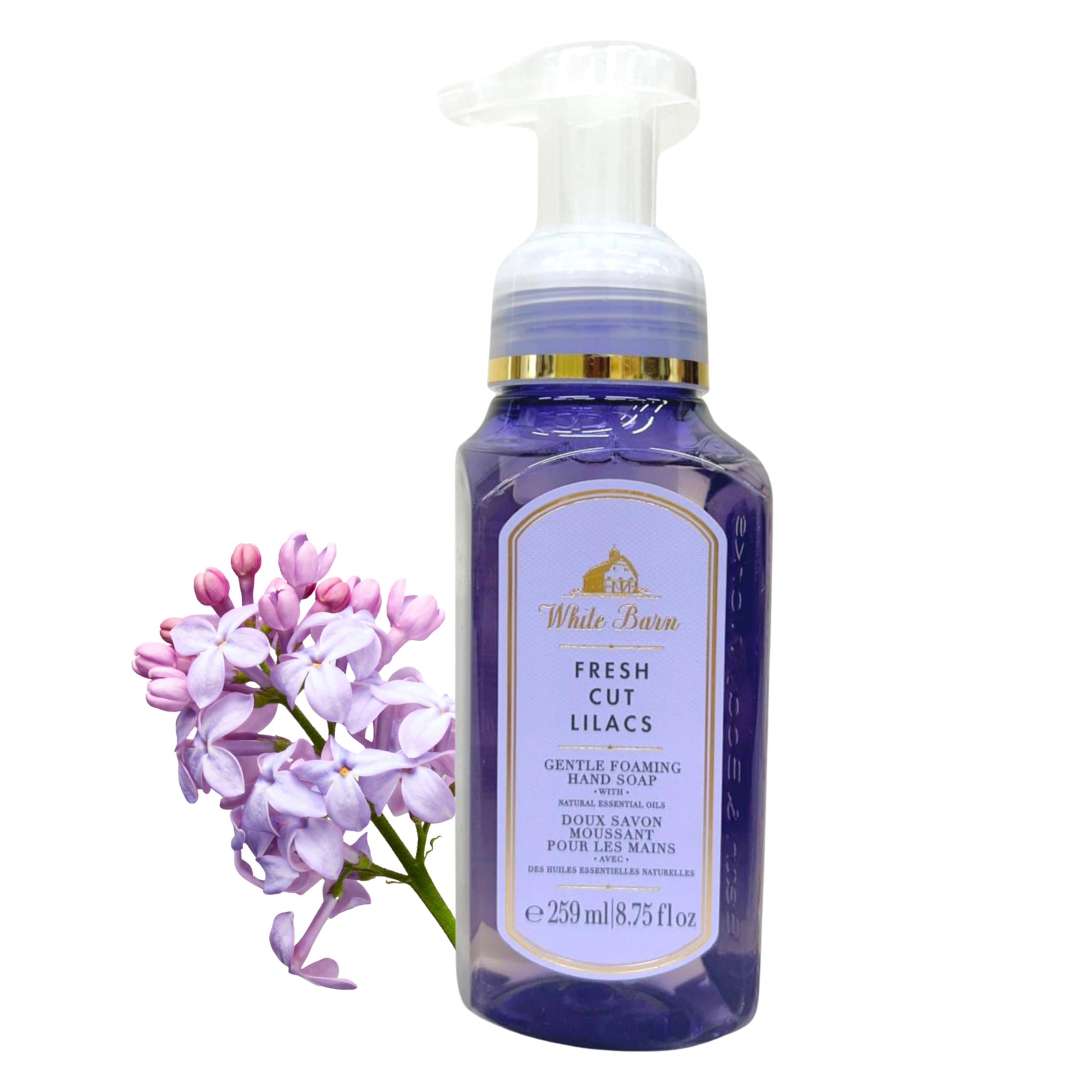 Fresh Cut Lilacs Gentle Foaming Hand Soap – 8.75 oz Pump Bottle for Soft, Fresh Hands