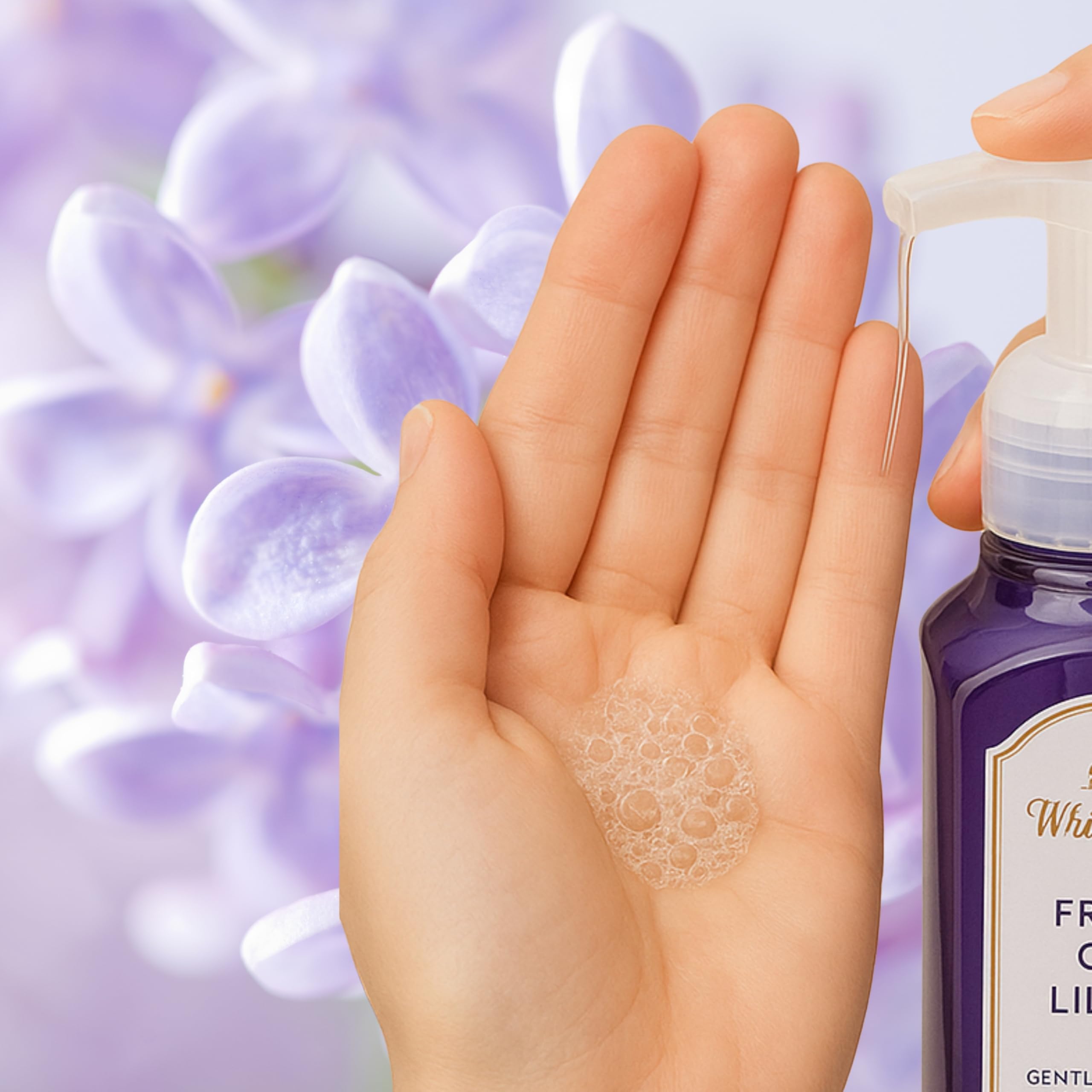 Fresh Cut Lilacs Gentle Foaming Hand Soap – 8.75 oz Pump Bottle for Soft, Fresh Hands