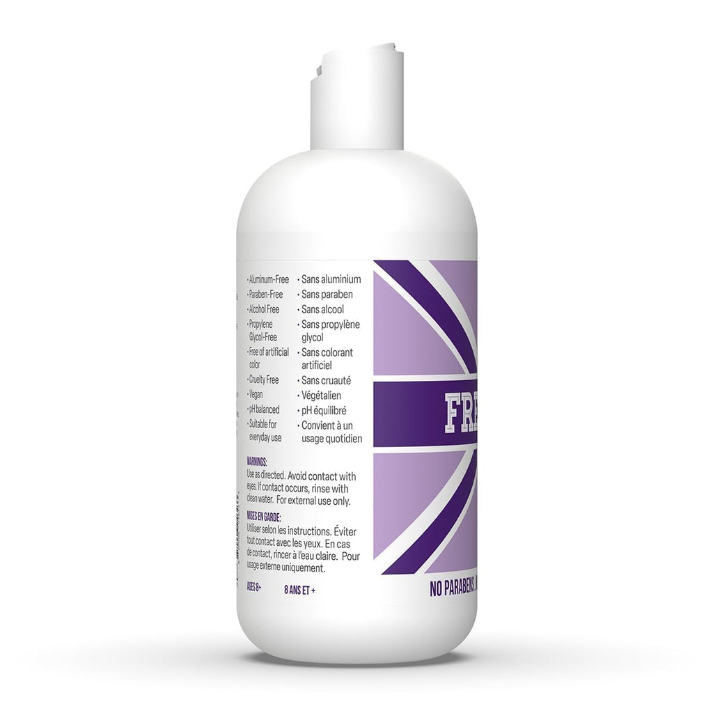 Fresh Kidz Body Wash 16.9 fl oz + 2 Roll-On Deodorants (1.86 fl oz) – Girls Purple Set for Kids & Teens