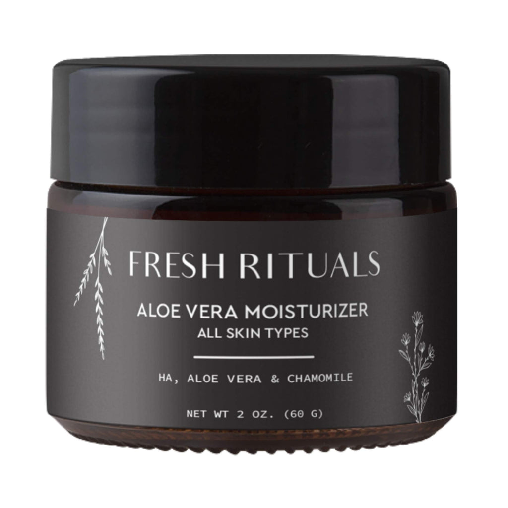 Fresh Rituals Vegan Face Moisturizer with Hyaluronic Acid, Aloe Vera and Niacinamide | 2 ounce | Cruelty Free, Paraben Free, Natural Ingredients | Lightweight Daily Use Moisturizing Cream