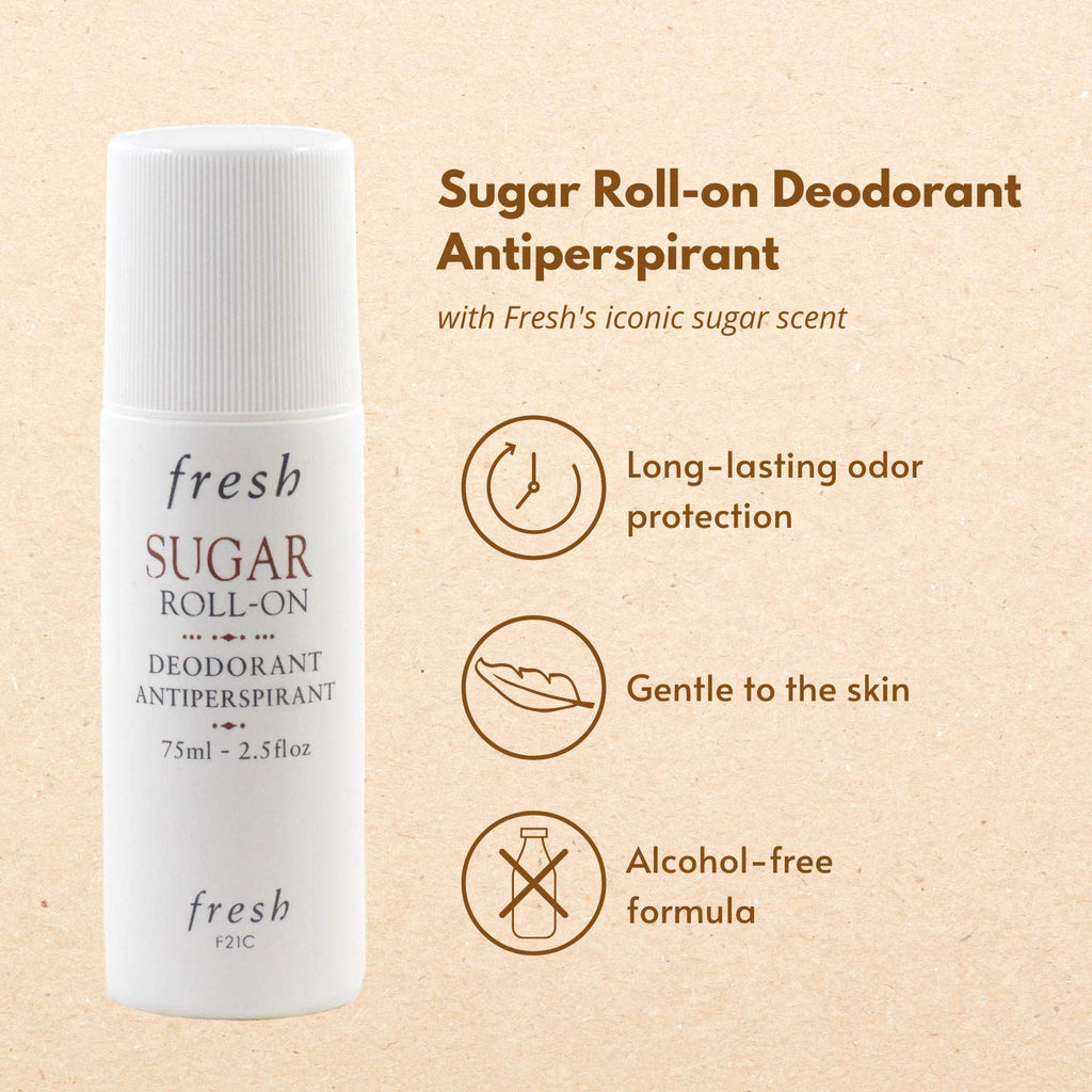 Fresh Sugar Roll-On Deodorant 75ml/2.5oz – Alcohol-Free Odor Protection