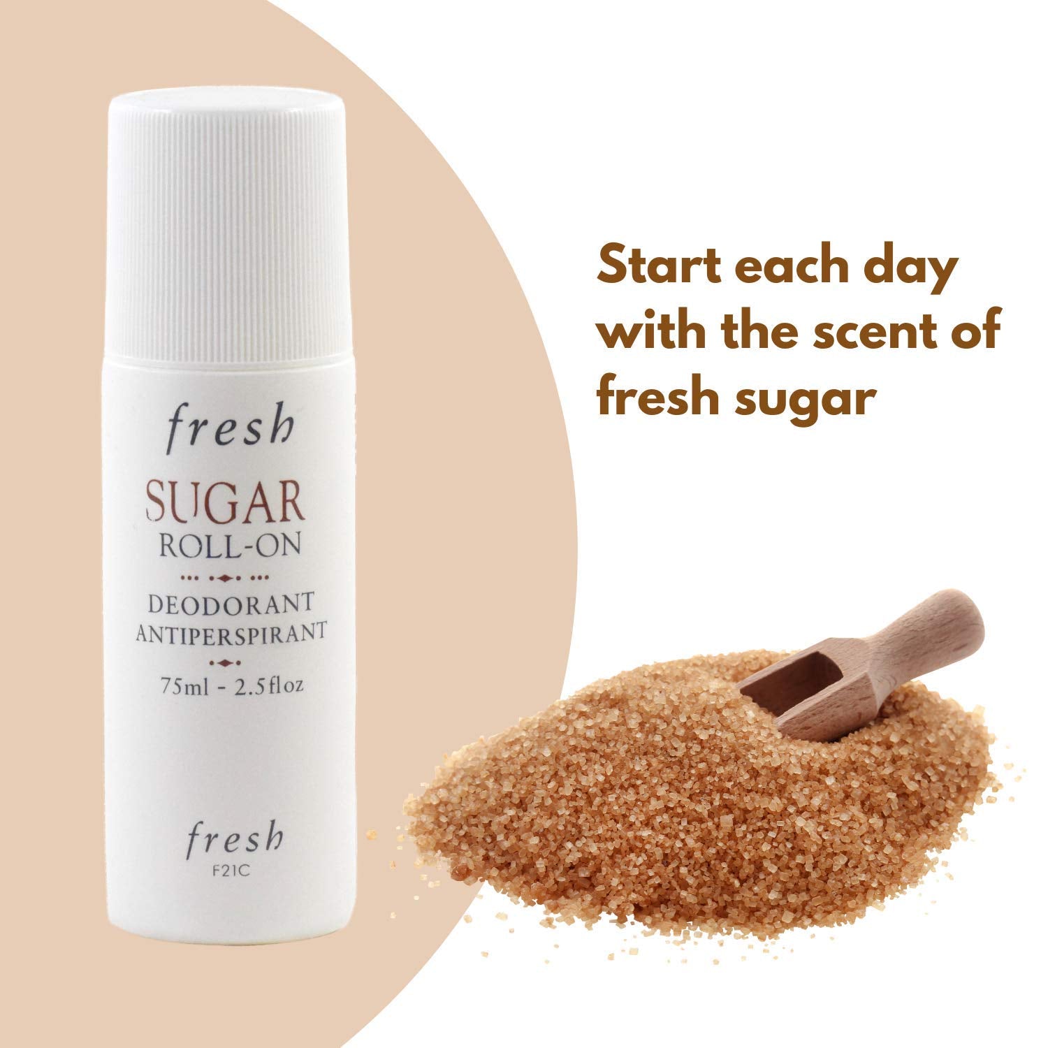 Fresh Sugar Roll-On Deodorant 75ml/2.5oz – Alcohol-Free Odor Protection