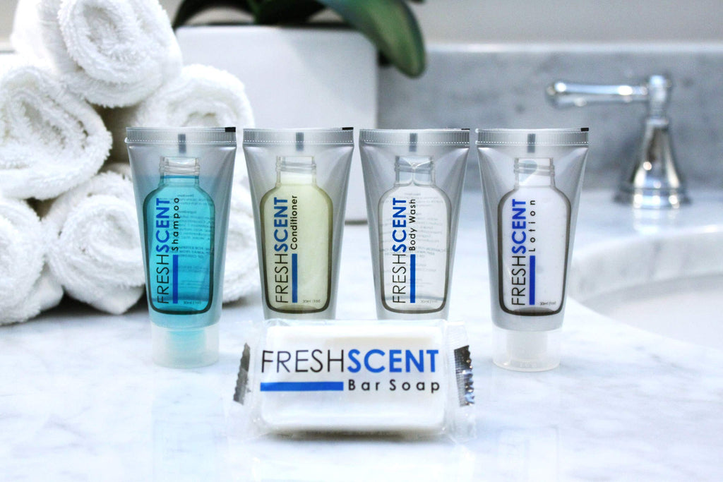 Freshscent Body Wash 1oz (100 Pack) Hotel Travel Size Bulk Amenities