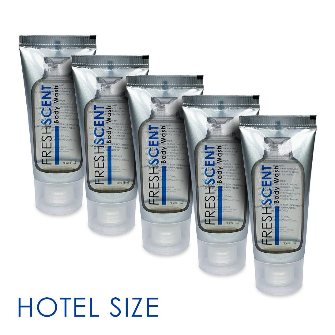 Freshscent Body Wash 1oz (100 Pack) Hotel Travel Size Bulk Amenities