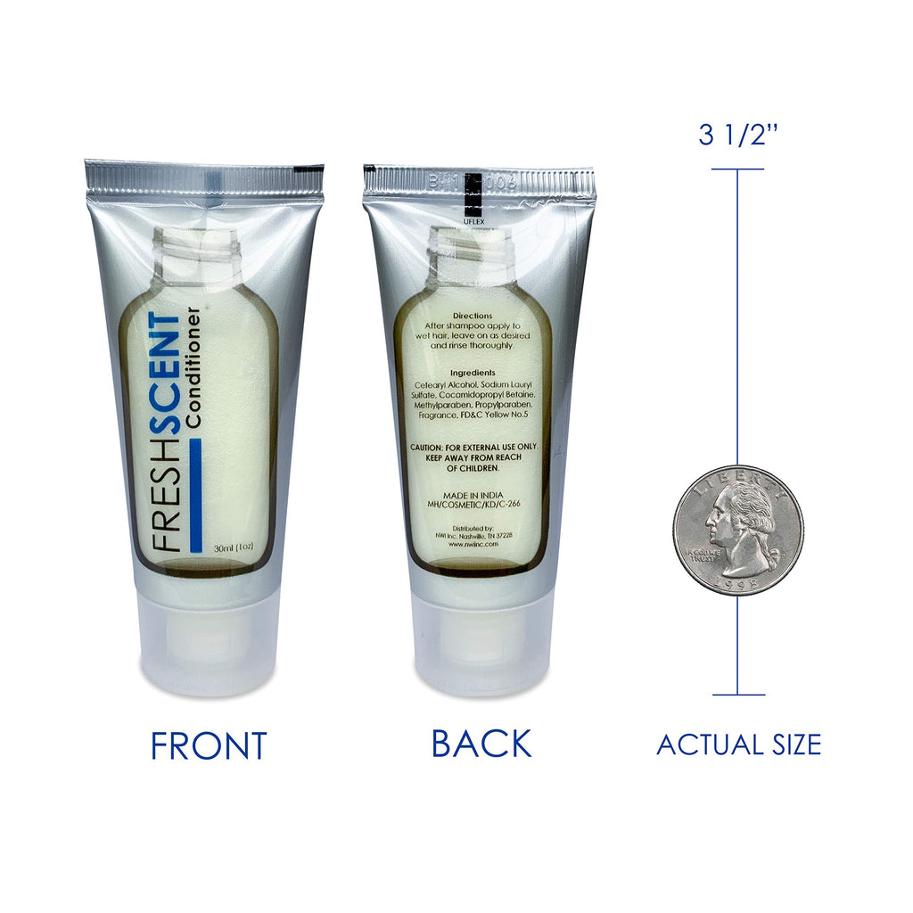 Freshscent Conditioner 1oz — 100 Pack Hotel Travel Size Bulk Amenities