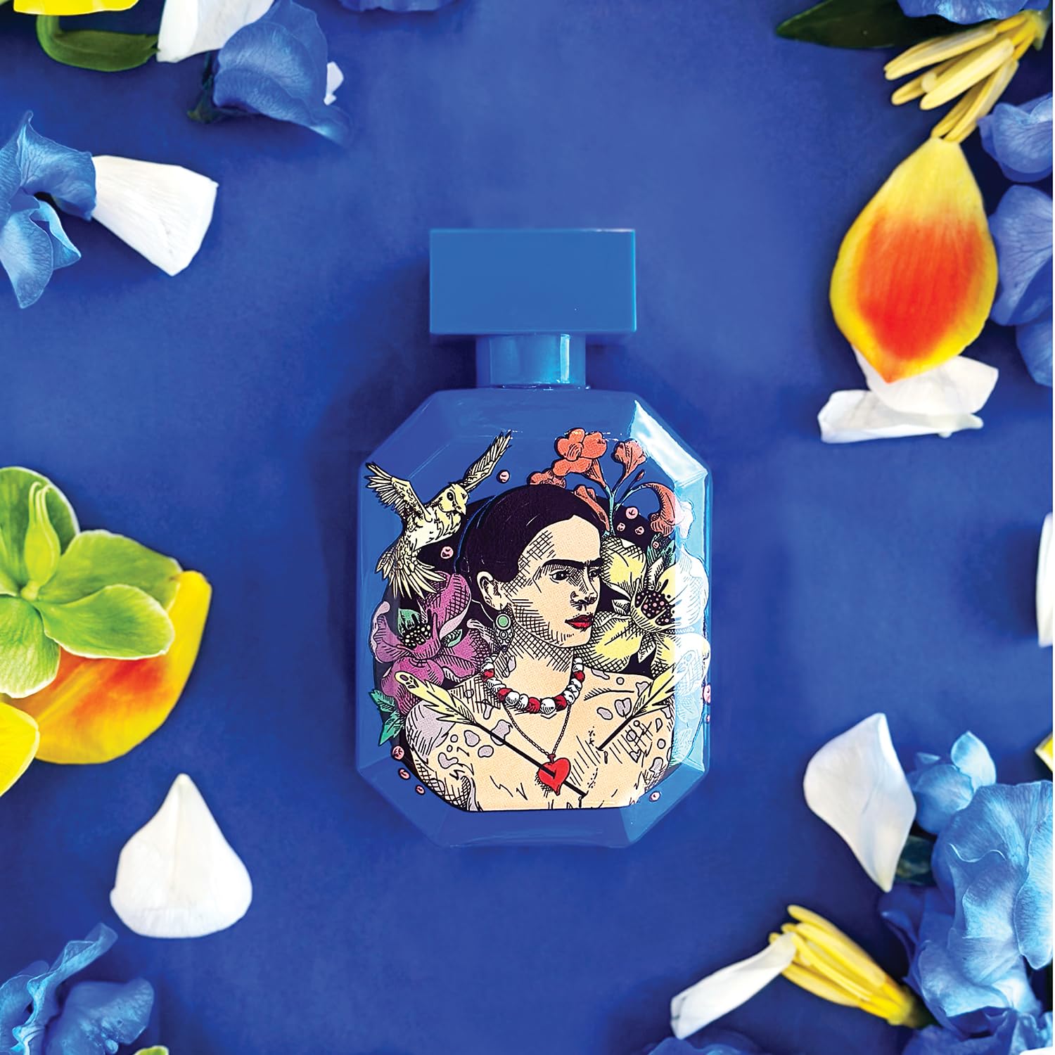 Frida Kahlo Blue Deluxe Edition Eau de Parfum for Women – Floral Gourmand Scent with Agave, Coconut, Jasmine, Vanilla (3.4 oz)