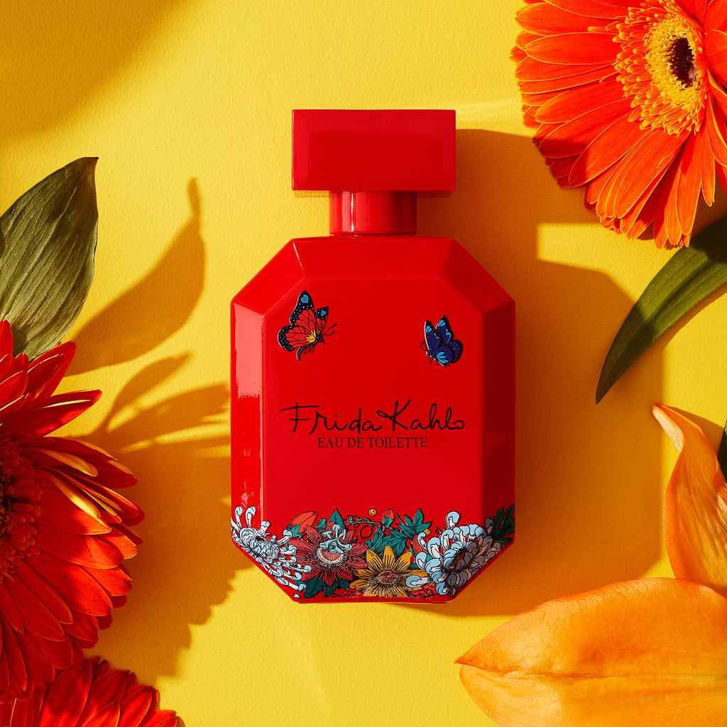 Frida Kahlo Red Deluxe Edition Eau de Toilette for Women – Floral Woody Scent, 3.4 oz
