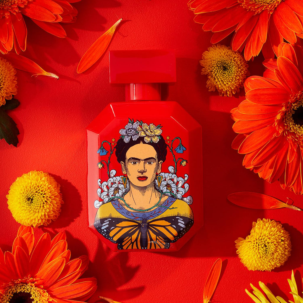 Frida Kahlo Red Deluxe Edition Eau de Toilette for Women – Floral Woody Scent, 3.4 oz