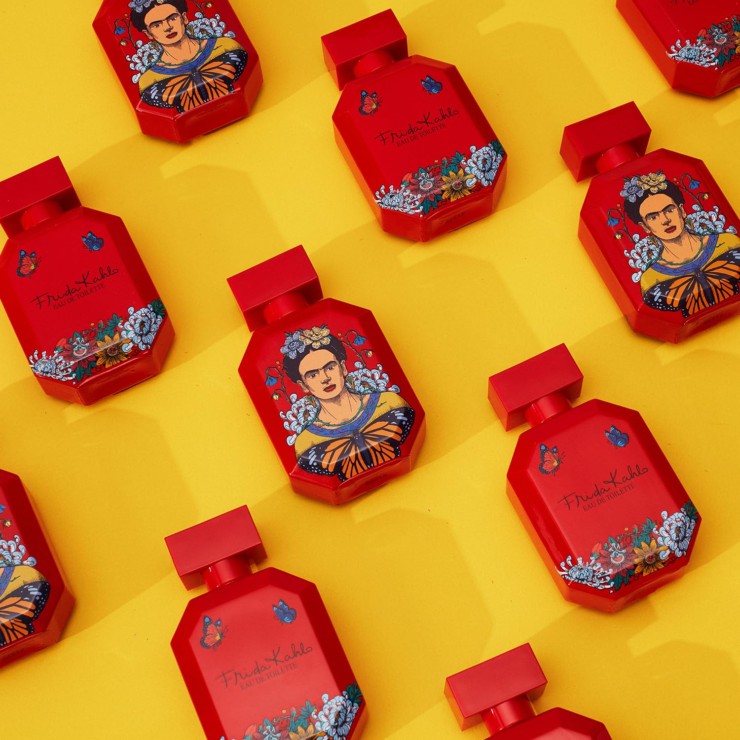 Frida Kahlo Red Eau de Toilette for Women – Long-Lasting Warm Floral Scent with Grapefruit, Jasmine, Vanilla & Cedarwood | 3.4 oz