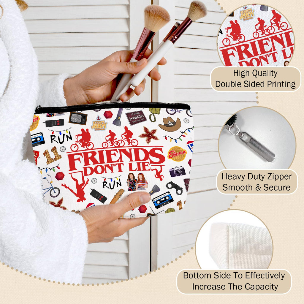 Friendship Makeup Bag – Inspirational Gift Pouch for Best Friends, Sisters & Travel