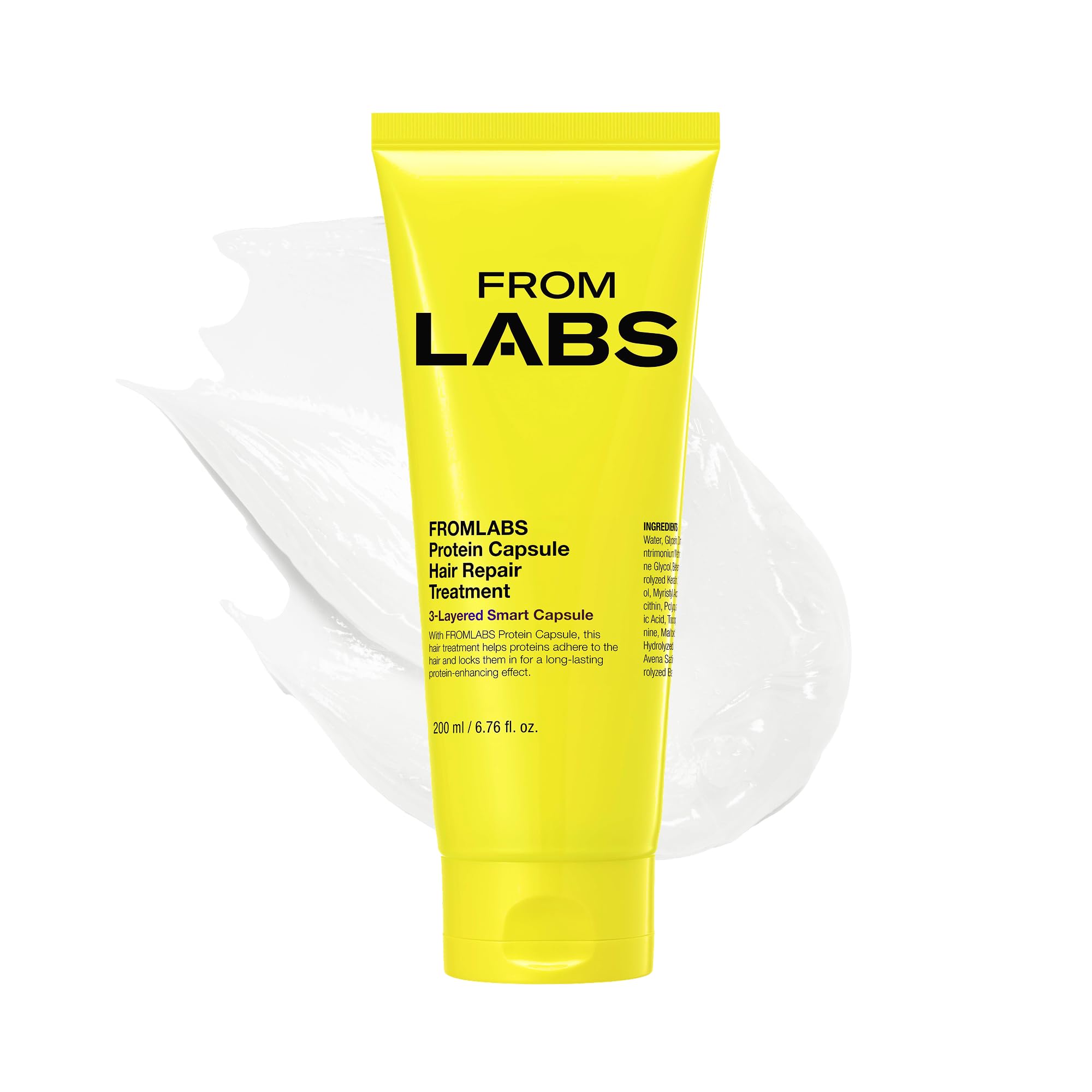 FROMLABS Protein Capsule Hair Repair Treatment – 3-Min Keratin Mask, Deep Conditioning, 6.76 fl oz