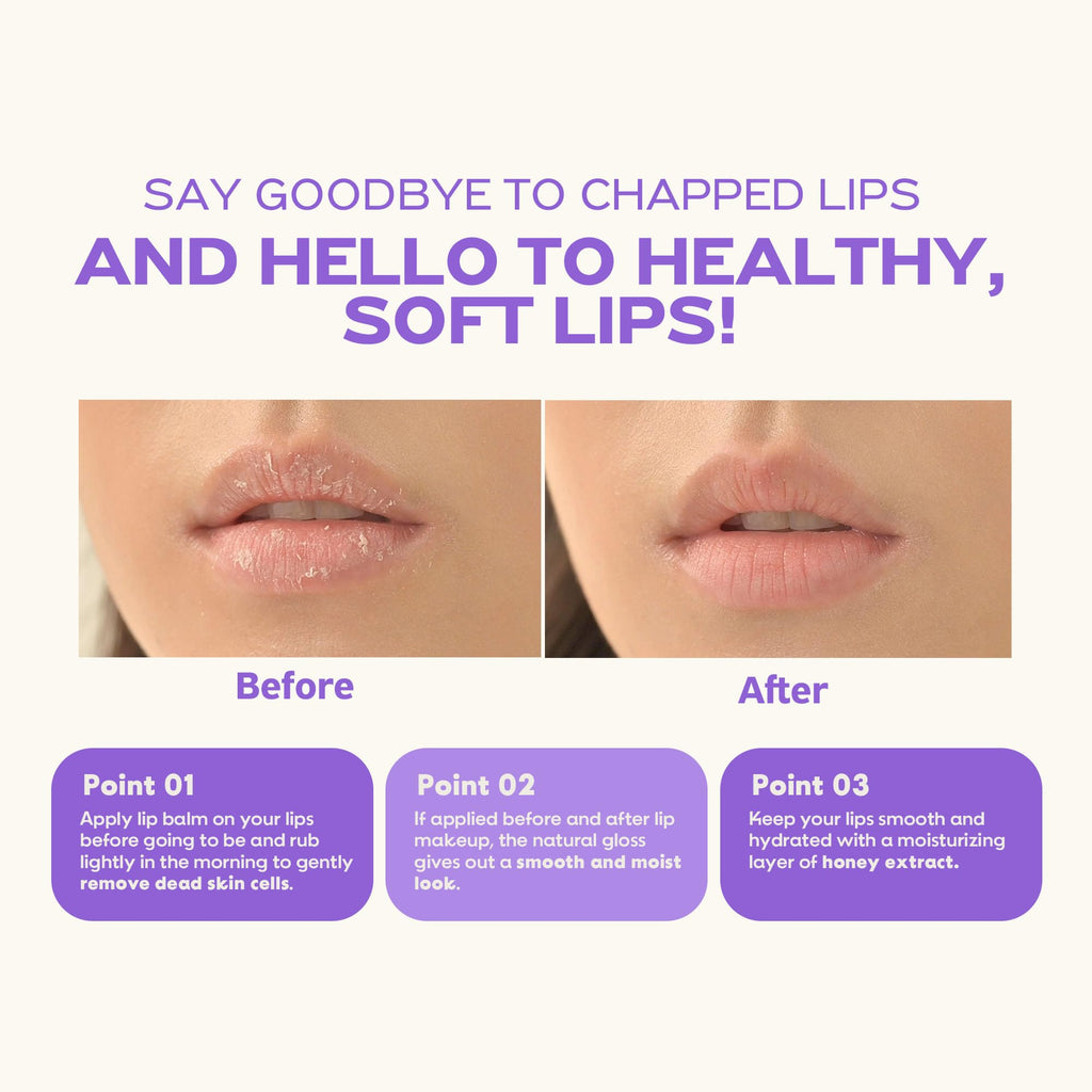 FRUDIA Blueberry Honey Lip Balm Tube | Exfoliating & Moisturizing Dewy Lip Care with Jeju Blueberry & Honey Extracts