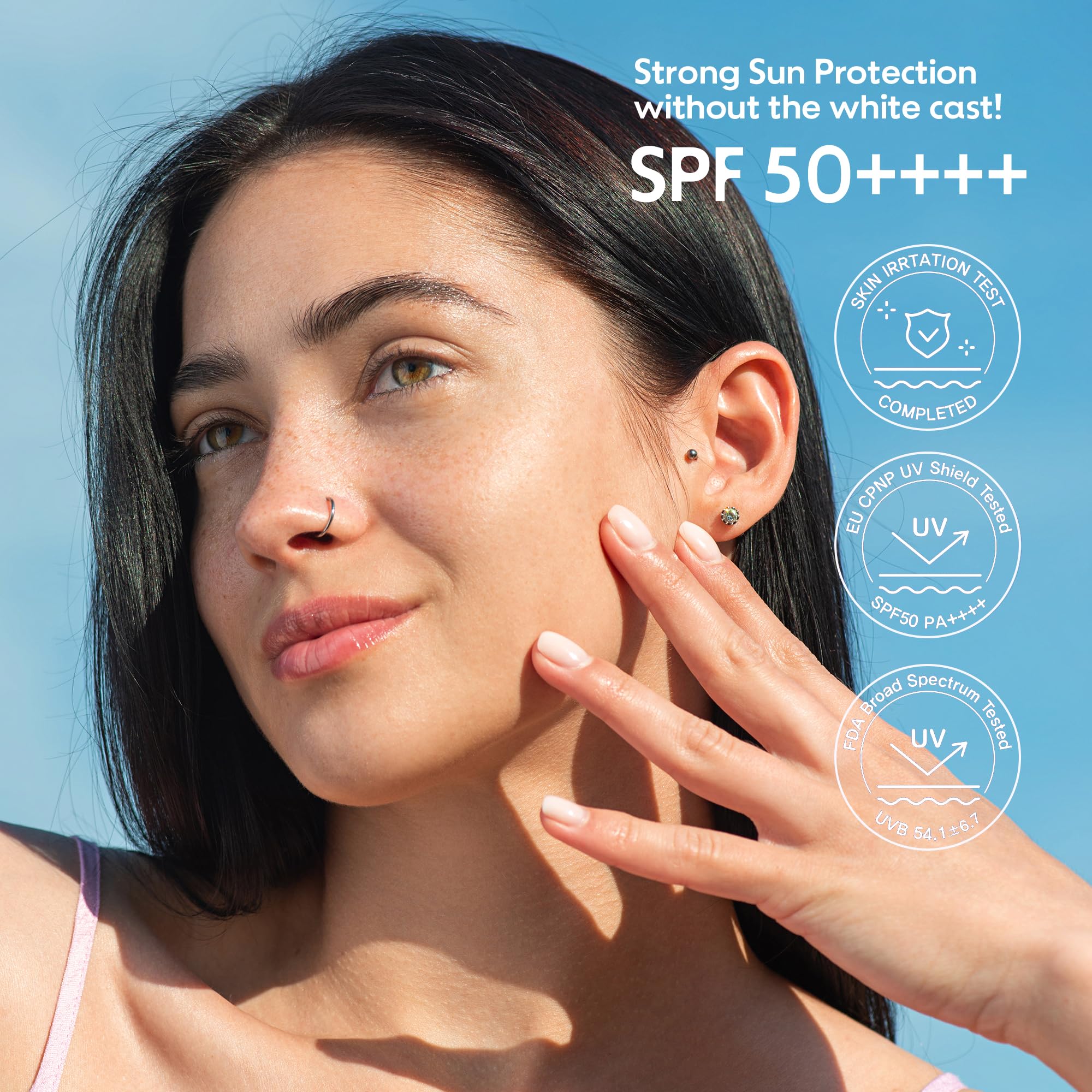 FRUDIA Blueberry Hydrating Air Fit Sunscreen SPF 50+ PA++++ | Ultra Lightweight, No White Cast | 1.76 oz