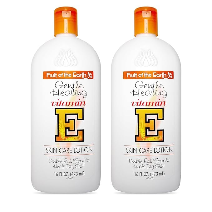 Fruit of the Earth Vitamin E Lotion 16 oz – 2 Pack | Gentle Moisturizing Lotion