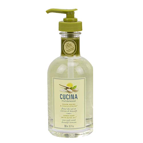 Fruits & Passion Cucina Sea Salt and Amalfi Lemon Hand Care Duo Set – Hand Soap & Hand Cream