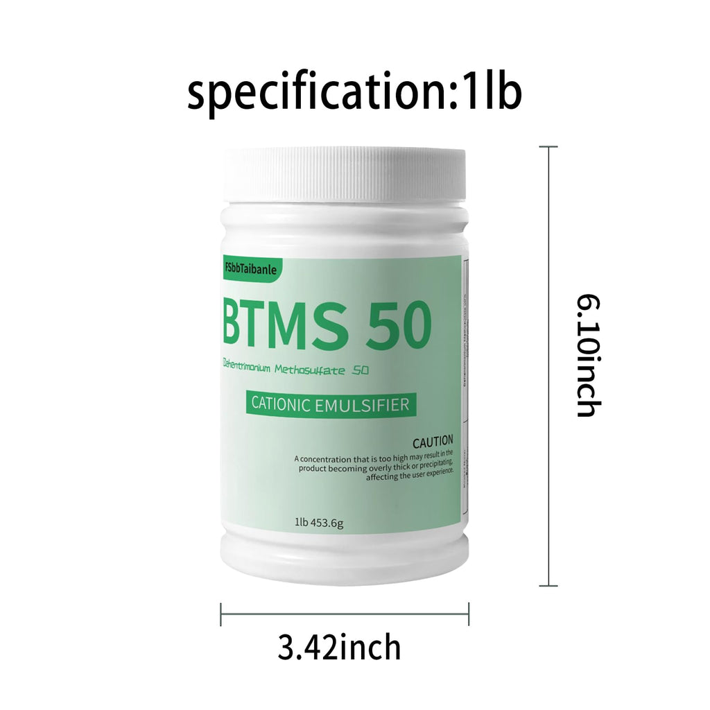 FSbbTaibanle BTMS 50 Conditioning Emulsifier – Plant-Based Granules (16 oz) for Leave-In Conditioners, Shampoos & Lotions