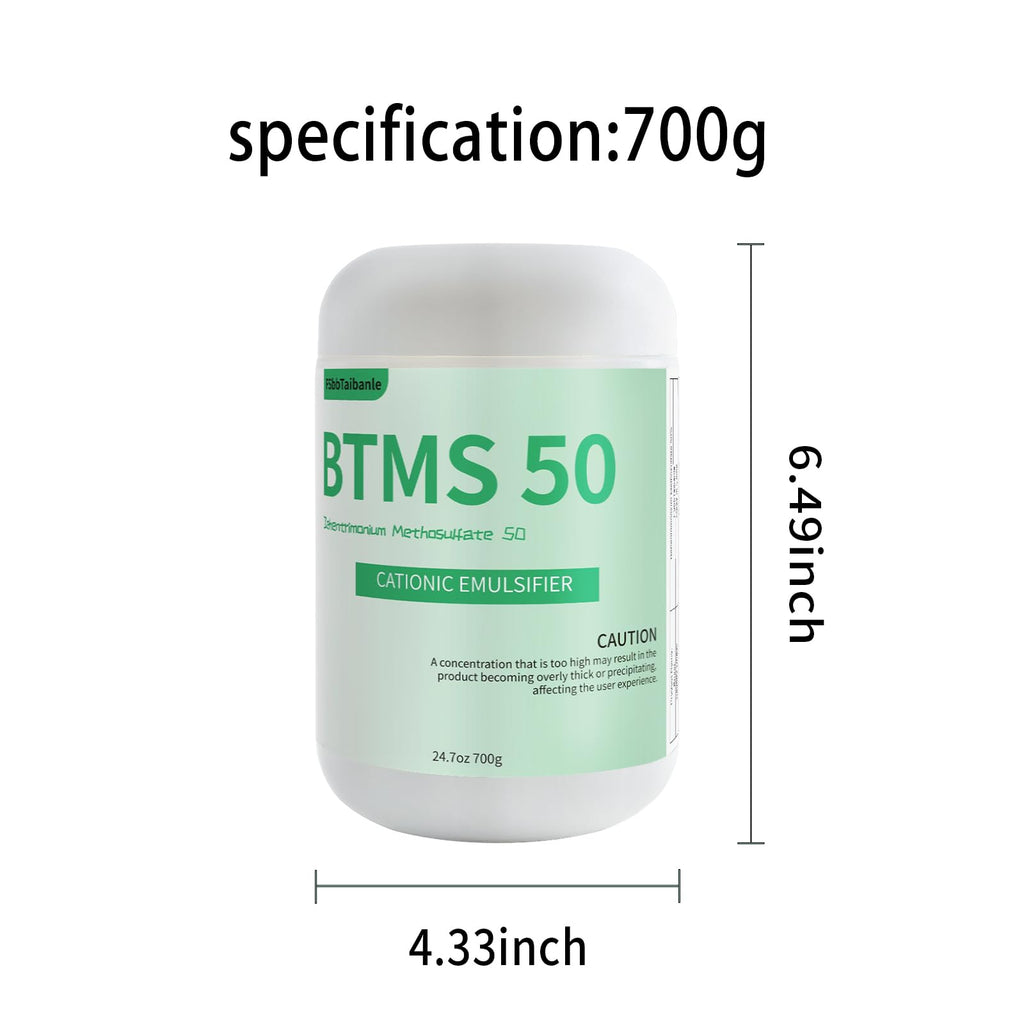 FSbbTaibanle BTMS 50 Conditioning Emulsifier – Plant-Based, 24.7 oz Granules for Leave-In Conditioners, Lotions, Shampoos