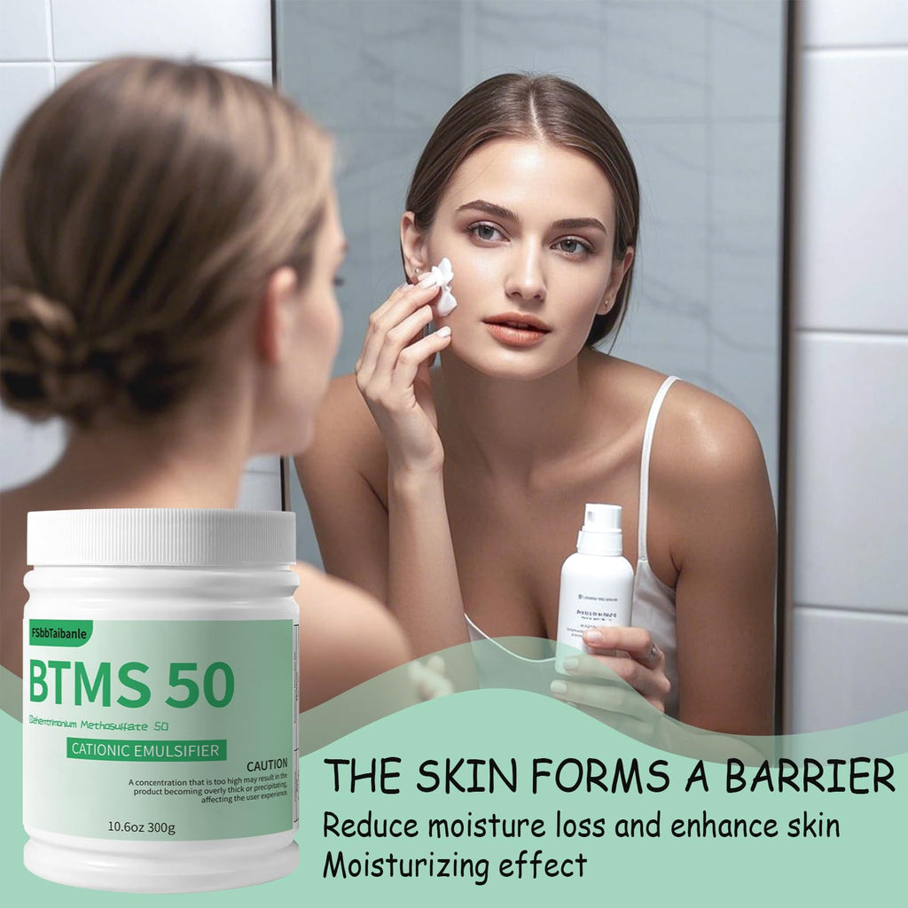 FSbbTaibanle BTMS 50 Conditioning Emulsifier – 10.6 oz Plant-Based, Ideal for Leave-In Conditioners, Lotions & Shampoos
