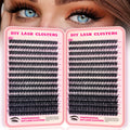 FTBZCF Lash Clusters – 504pcs 100D Natural Fluffy D Curl Lashes (10–18mm) DIY Manga Wispy Extensions