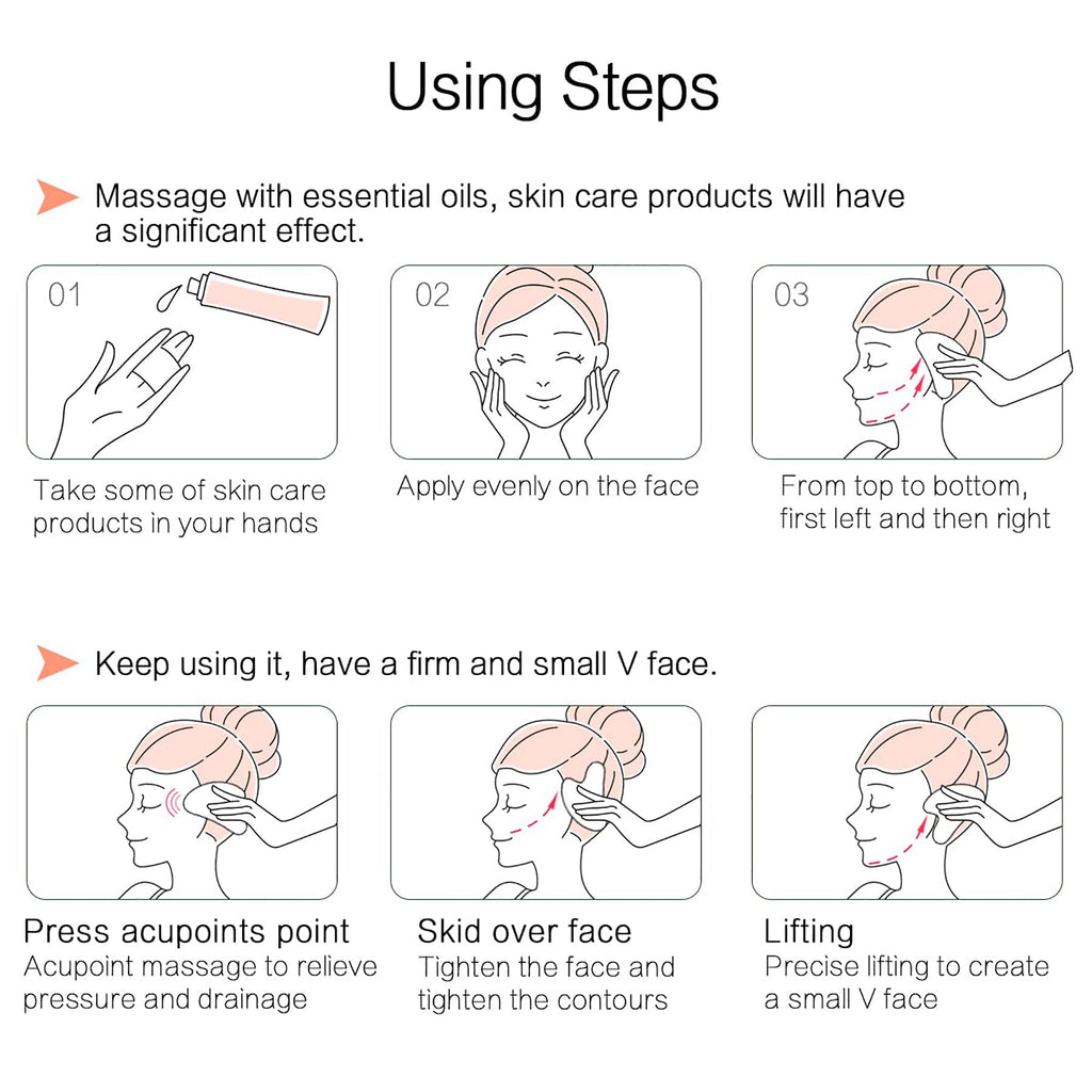 FUANKANG Gua Sha Obsidian Tool – Facial & Body Massage for Smoother Skin