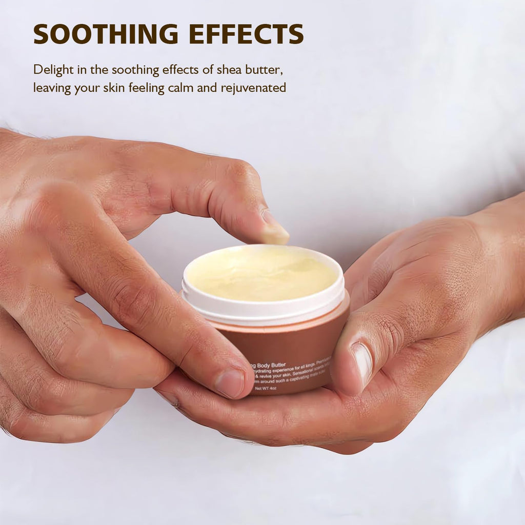 Fugit Crowned SKLN Body Butter for Men – Pheromone Scented Moisturizer, 2x3.52 oz