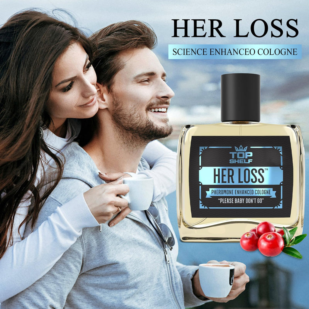 Fugit Her Loss Cologne for Men – Pheromone-Infused, 1.7 oz Travel Set | Modern Men’s Fragrance